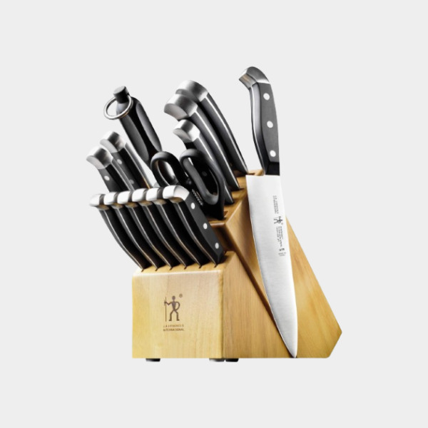 Henckels - Premium Quality 15-Piece Knife Set with Block