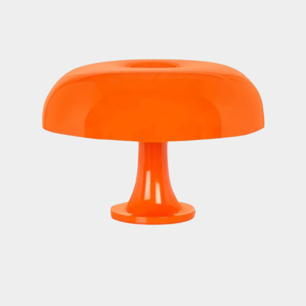 Lotus Atelier - orange mushroom lamp