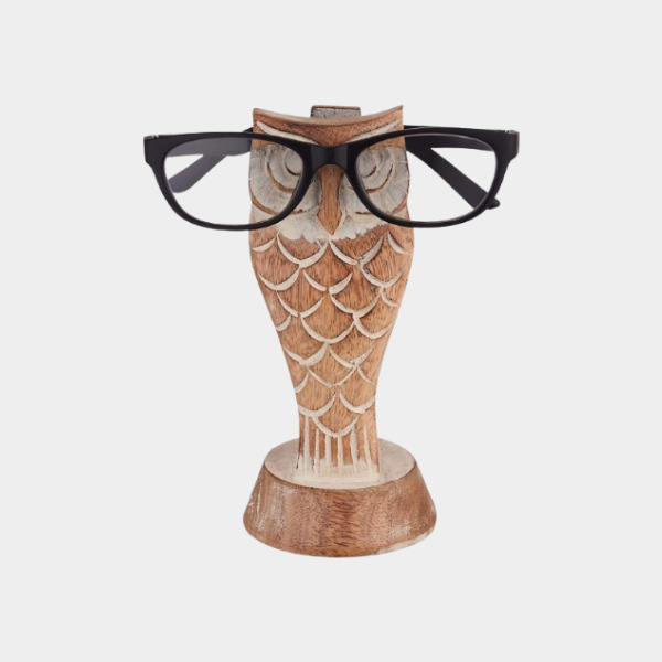 Eximious - Wooden Owl Glasses Holder Stand