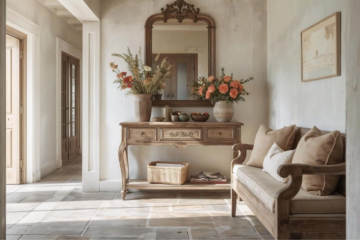You are currently viewing French Country Style Entryway: Cozy Ambiance with Classic Details