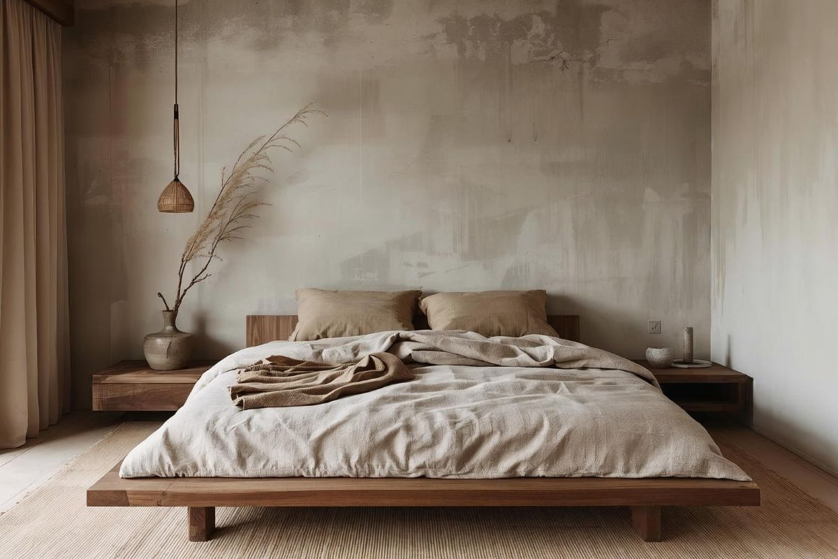 Read more about the article Wabi Sabi Style Bedroom: Finding Peace in Unfinished Details